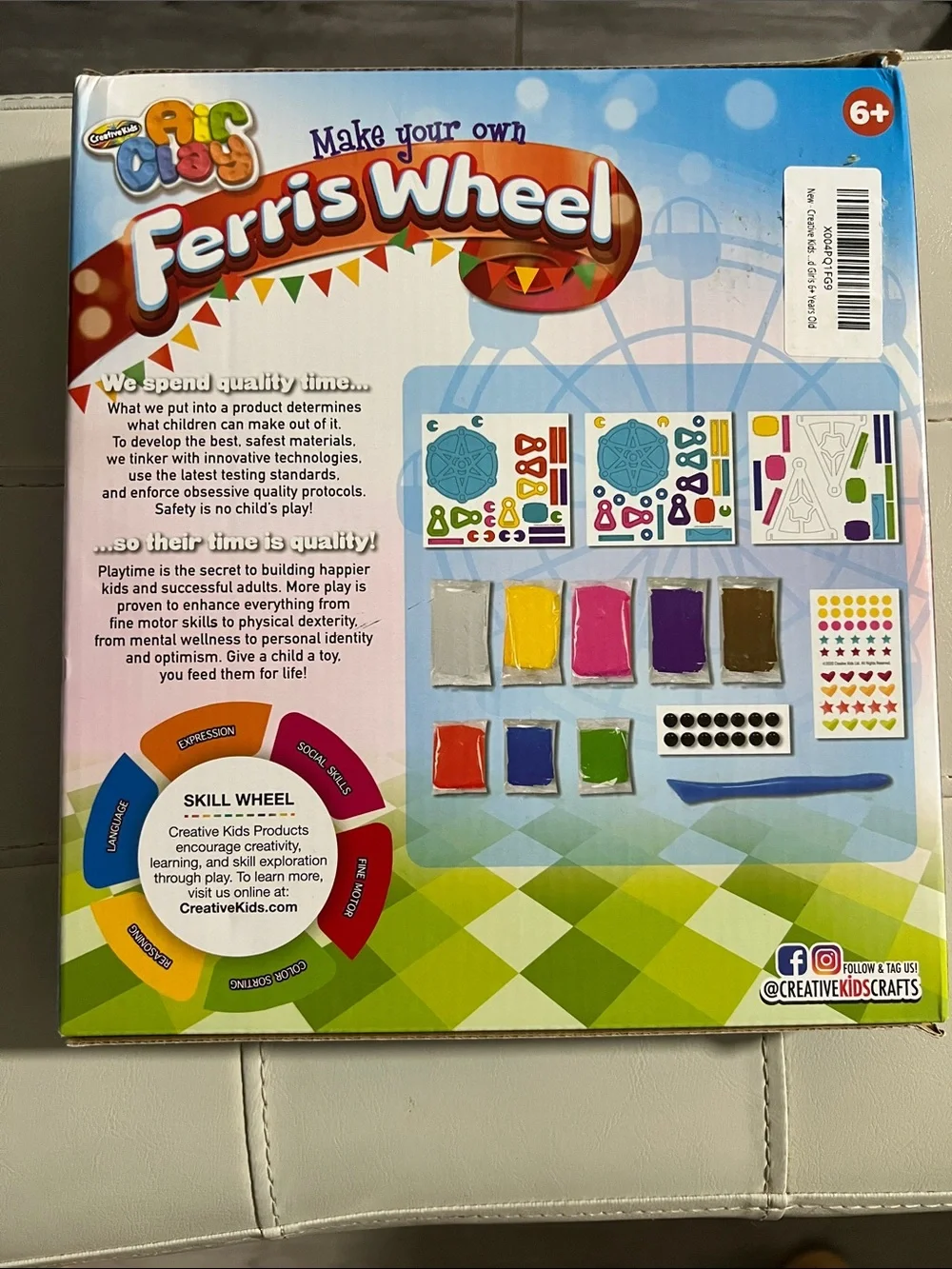 Make Your Own Ferris Wheel Kids Toy - Blue & Multicolor